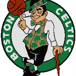 Boston Celtics Logo Counted Cross Stitch Pattern