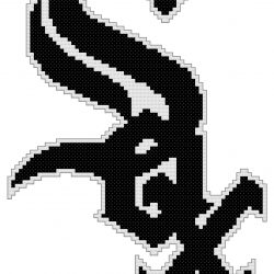 Chicago White Sox Logo Counted Cross Stitch Pattern