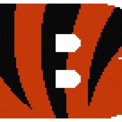 Cincinnati Bengals Logo Counted Cross Stitch Pattern