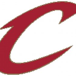 Cleveland Cavaliers Logo Counted Cross Stitch Pattern