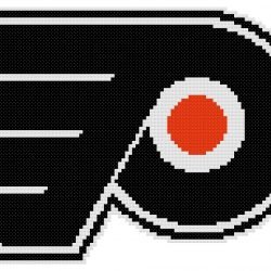 Philadelphia Flyers Logo Counted Cross Stitch Pattern