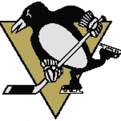 Pittsburgh Penguins Logo Counted Cross Stitch Pattern