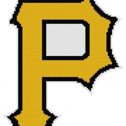 Pittsburgh Pirates Logo Counted Cross Stitch Pattern