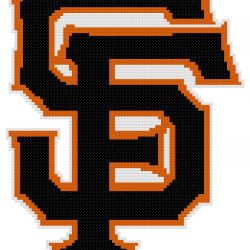 San Francisco Giants Logo Counted Cross Stitch Pattern