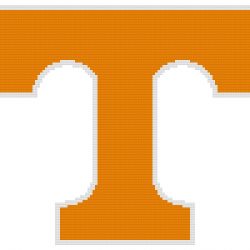 Tennessee Volunteers Logo Counted Cross Stitch Pattern