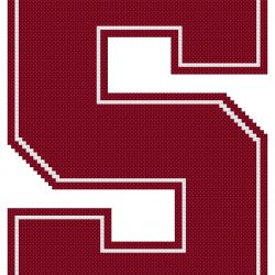 Stanford Cardinal Logo Counted Cross Stitch Pattern