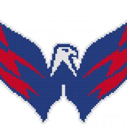 Washington Capitals Logo Counted Cross Stitch Pattern