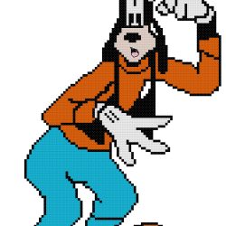 Goofy Counted Cross Stitch Pattern
