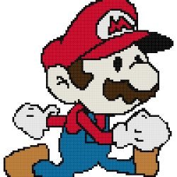 Super Mario Counted Cross Stitch Pattern