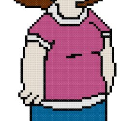 Meg Griffin from Family Guy Counted Cross Stitch Pattern