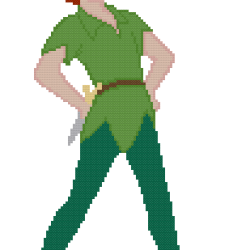 Peter Pan Counted Cross Stitch Pattern